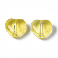 Transparent Spray Painted Glass Beads&nbsp;GGLA-S054-012E-04