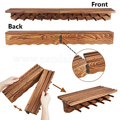 Multifunctional Pine Wooden Wall Mounted Display Stands&nbsp;ODIS-WH0079-061