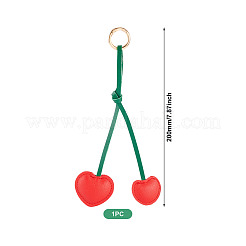 1Pc PU Leather Alloy Keychains&nbsp;KEYC-TA0001-45