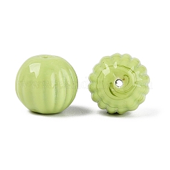 Handmade Ribbed Lampwork Beads&nbsp;LAMP-N042-04E