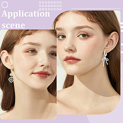 16Pcs 2 Colors Brass Hoop Earring Findings&nbsp;FIND-BBC0005-13