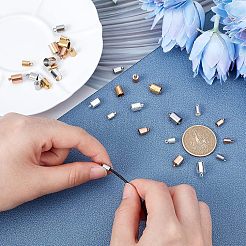 32Pcs 16 Style Ion Plating(IP) 304 Stainless Steel Cord Ends&nbsp;STAS-UN0027-89