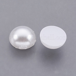 ABS Plastic Imitation Pearl Cabochons&nbsp;SACR-S738-8mm-Z9