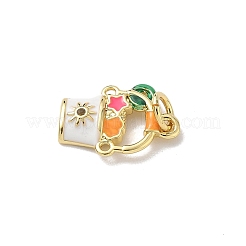 Brass Micro Pave Cubic Zirconia Charms&nbsp;KK-A273-15G-02