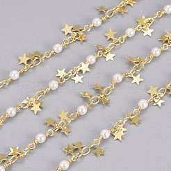 3.28 Feet Handmade Brass Beaded Chains&nbsp;X-CHC-I029-05G