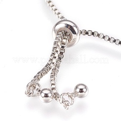 Brass Micro Pave Cubic Zirconia Bolo Tennis Bracelets&nbsp;BJEW-F334-P