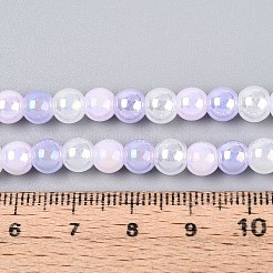 Electroplate Glass Beads Strands&nbsp;X-EGLA-N019-6mm-01