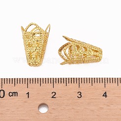 Golden Iron Flower Bead Caps&nbsp;X-E047Y-G