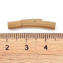 Ion Plating(IP) Column 304 Stainless Steel Bayonet Necklace Clasps&nbsp;STAS-O035-05G-01