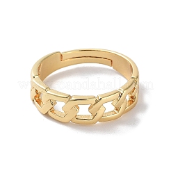 Brass Adjustable Rings for Women&nbsp;RJEW-E292-17G
