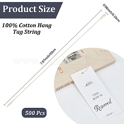 500Pcs Cotton Hang Tag Fasteners&nbsp;ODIS-CY0001-01C