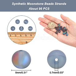 Synthetic Moonstone Beads Strands&nbsp;G-AR0002-40A