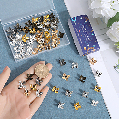 120Pcs 6 Colors Iron Bead Cap&nbsp;IFIN-SC0001-57