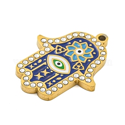 Ion Plating(IP) 304 Stainless Steel Rhinestone Pendants&nbsp;STAS-U007-11A-G