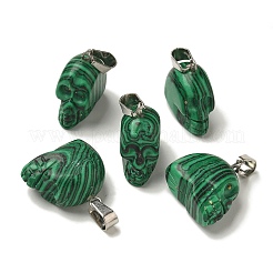 Synthetic Malachite Pendants&nbsp;G-Z067-02P-12