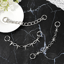 3Pcs 3 Styles Alloy Boot Strap Chains&nbsp;FIND-CY0001-16
