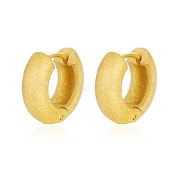 Frosted 304 Stainless Steel Matte Finish Round Hoop Earrings for Women&nbsp;ZQ5161-3