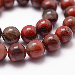 Natural Brecciated Jasper Bead Strands&nbsp;G-D840-67-6mm
