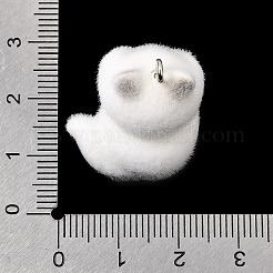 Flocking Opaque Resin Pendants&nbsp;RESI-G128-01O