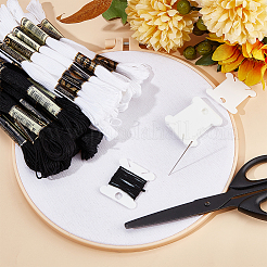 12 Skeins 2 Colors 6-Ply Polyester Embroidery Floss&nbsp;OCOR-GF0003-42