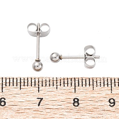 Tarnish Resistant 304 Stainless Steel Stud Earrings&nbsp;EJEW-L215-57A-P