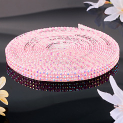 3 Yards Resin Self Adhesive Sewing Trim Hotfix Rhinestone Tape&nbsp;DIY-TA0013-15D