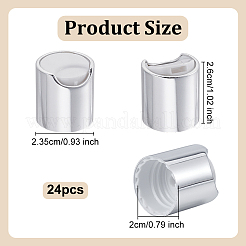 Aluminum Thread Cap for Bottle&nbsp;AJEW-WH0604-10B-S