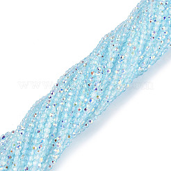 Transparent Glass Beads Strands&nbsp;LS-EGLA-N028-01A-A06