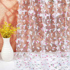 Gradient 3D Butterfly Polyester Gauze Fabric&nbsp;AJEW-WH20006-148A