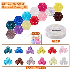 DIY Candy Color Bracelet Making Kit&nbsp;DIY-YW0005-79