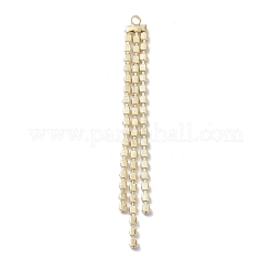 3 Rows Brass Crystal Rhinestone Cup Chain Big Pendants&nbsp;KK-A167-04KCG