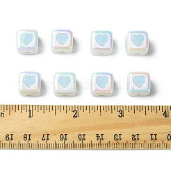 10Pcs Opaque Acrylic Enamel Beads&nbsp;ACRC-FS0001-02C