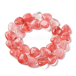 Cherry Quartz Glass Beads Strands&nbsp;G-I372-A02-02
