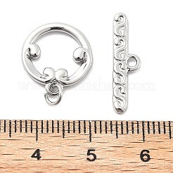Brass Toggle Clasps&nbsp;KK-L222-011P