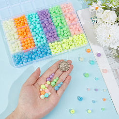 1040Pcs 24 Colors Luminous Acrylic Beads Sets&nbsp;MACR-PA0001-61