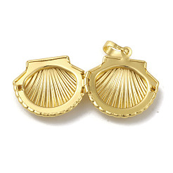 Rack Plating Brass Locket Pendants&nbsp;KK-G452-07G