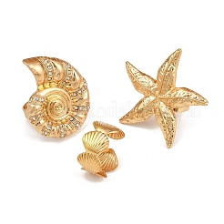 Alloy Adjustable Finger Rings Sets for Women&nbsp;RJEW-B071-01G