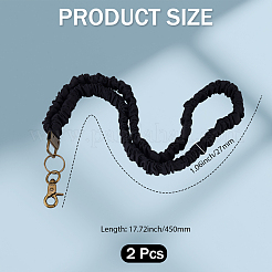 2Pcs Polyester ID Card Cell Phone Lanyard&nbsp;AJEW-CY0002-19A