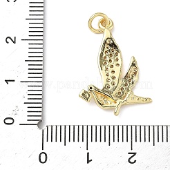 Brass Micro Pave Cubic Zirconia Pendants&nbsp;ZIRC-I356-07G-01