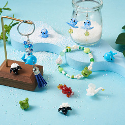 12Pcs 6 Style Handmade Bumpy Lampwork Beads Strands&nbsp;LAMP-BY0001-02