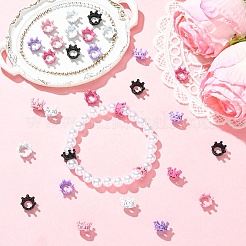 30Pcs 5 Colors Alloy Crown European Beads&nbsp;FIND-YW0011-91