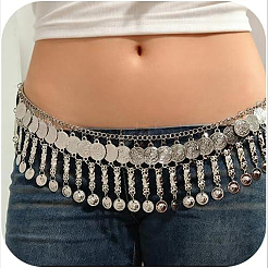 Bohemian Alloy Coin Tassel Waist Chains&nbsp;AJEW-WH0596-933P