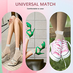 3 Pairs Solid Color Acrylic Fiber Socks&nbsp;AJEW-CN0004-30