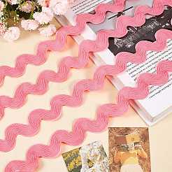 10 Yards Polyester Wavy Fringe Trim Ribbon&nbsp;OCOR-GF0002-49B