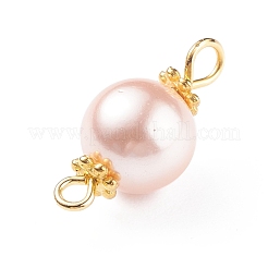 Shell Pearl Bead Connector Charms&nbsp;PALLOY-JF01349