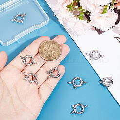8Pcs 304 Stainless Steel Spring Ring Clasps&nbsp;STAS-UN0052-54