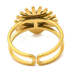 Oval Natural Tiger Eye Finger Rings&nbsp;RJEW-Q822-49G-02