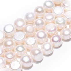 Natural Cultured Freshwater Pearl Beads Strands&nbsp;PEAR-N014-07J-02
