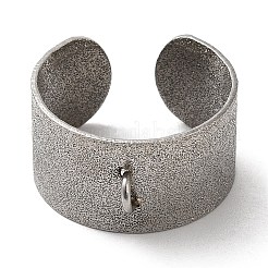 Non-Tarnish 304 Stainless Steel Open Cuff Ring Components&nbsp;STAS-C079-02P