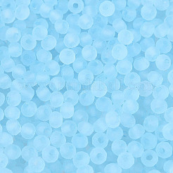 FGB Frosted Transparent Glass Seed Beads&nbsp;SEED-N013-04A-11